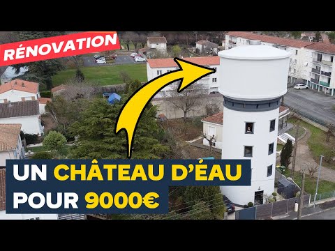 Elle transforme un château d'eau en triplex de 135m2 en un an et demi !