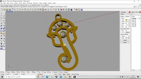 @Lord Ganesha Pendant Design | Rhino Cad Jewelry Design tutorial | By Designerkaushu