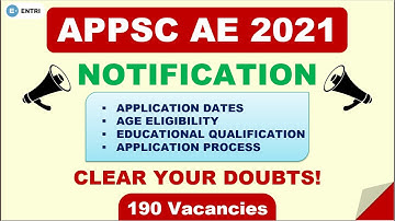 APPSC AE Notification 2021 | Assistant Engineer APPSC Notification 2021 in AP | Entri App Telugu