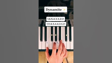 Dynamite ✨ - Piano Tutorial #shorts