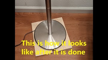 A Simple Way to Repair Floor Lamp Base using Wood Boards