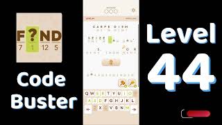Code Busters Level 44 Walkthrough 🧩 | All Puzzle Solutions| Solutionguruji