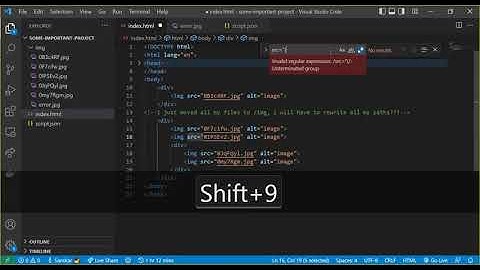 VS CODE REGEX SEARCH AND REPLACE