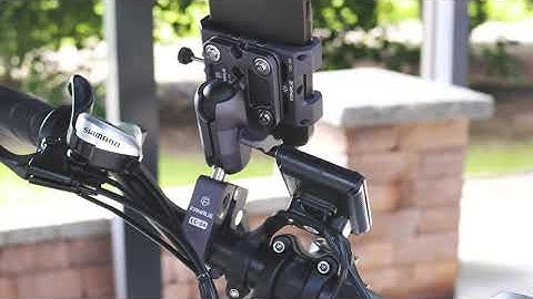 FANAUE Motorcycle Phone Mount with Shock Absorber 360 Rotation for 5.5-7.0 Inch Smartphones