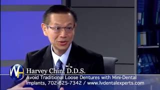 No More Loose Dentures with Mini-Dental Implants with Las Vegas Dentist Harvey Chin, DDS