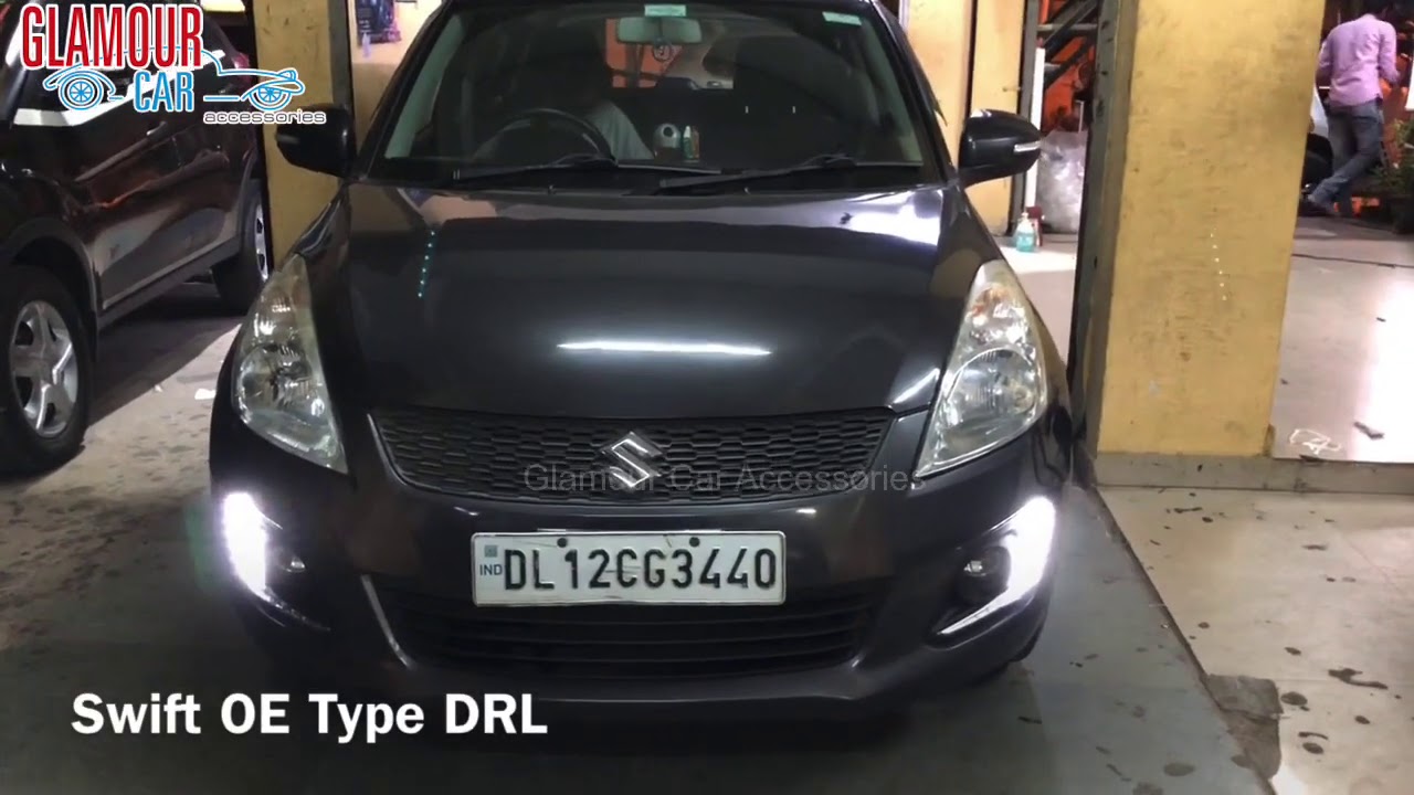 Swift 2015 OE Type DRL Glamour Car Accessories Bangalore