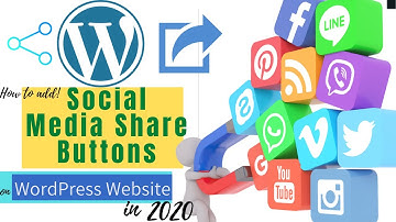 How to Add Social Media Share Buttons on Wordpress Website or BlogPost in 2020 - Hindi / Urdu