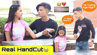 Hand Cut Prank || Prank On Boyfriend (Gone Extremely Wrong😱) || Shahfaiz World