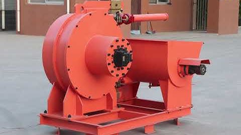 Large 76mm squeeze pump with hydraulic drive for pumping concrete