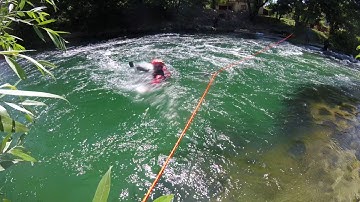 Swiftwater rescue tension diagonal drill