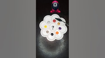 Guess the mixed colors of Squid Game #squidgame2 #squidgame #colormixing #satisfying #asmr #shorts