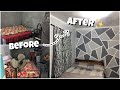 EXTREME ROOM MAKEOVER | Full transformation (cozy, simple and minimal) Geometric Wall | Philippines