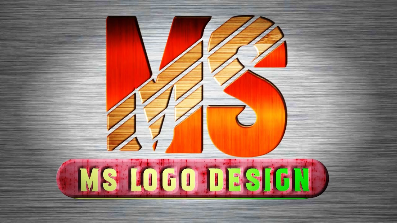 Ms Logo Design 3d New Logo Design Pixellab Text Logo Design Pixellab Youtube