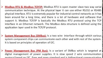 What are various Serial Field Bus(Digital) Communication Interfaces/protocols?