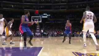 Andre Drummond Dunks Over Nick Young