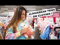 BUYING MY CRAZY LIL LLAMA CLOTHES FOR THE FIRST TIME !!