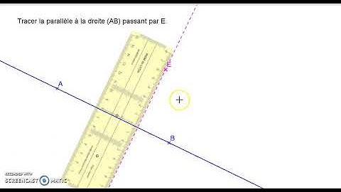 Tracer une parallèle avec une réquerre