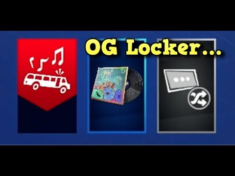Fortnite Og Locker Tour 2017 2019 Battle Bus Icon Youtube