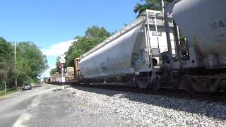 #7181 CSX Q416-30 Mix Freight train with a awesome crew
