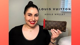 Louis Vuitton Adele Compact Wallet in Fuschia and Monogram - SOLD