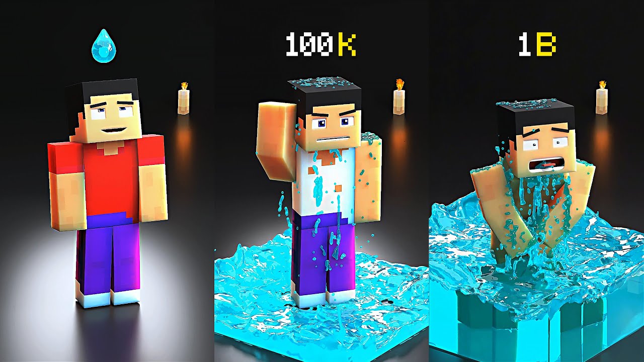 The Most Satisfying Minecraft Simulations 🔥 4K Compilation