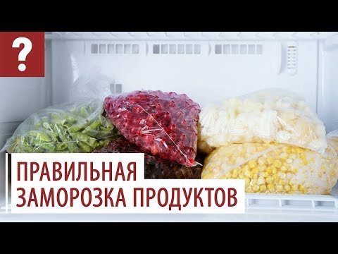 Как правильно замораживать продукты? Полезные советы