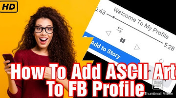 How To Add Music Player ASCII Art To Facebook Profile - English