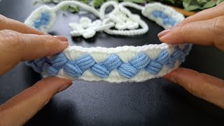 So Cool  Easy and fun to crochet a headband for beginners. Bead stitch