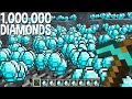 I mined 1.000.000 a MILLION DIAMONDS at ONCE and was SHOCKED in Minecraft !!!