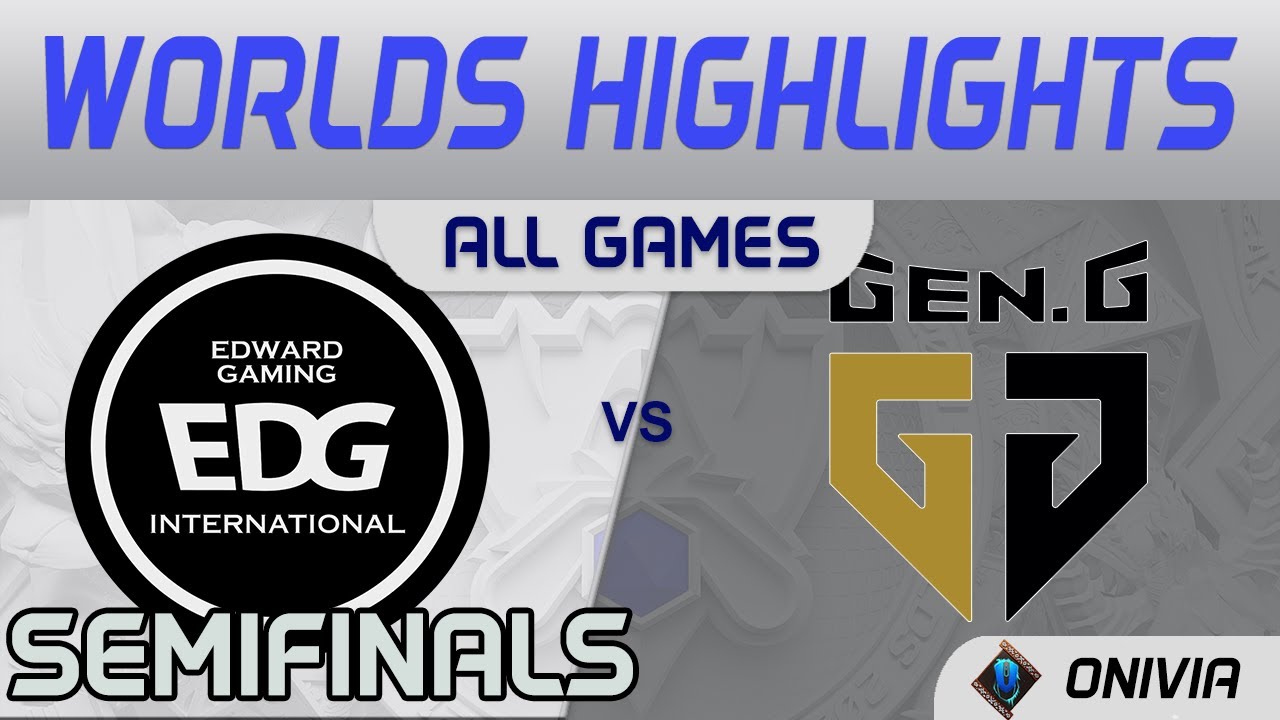 EDG vs GEN Highlights ALL GAMES Semifinals Worlds 2021 EDward Gaming vs Gen G by Onivia