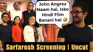 UNCUT Aamir Khan goes all out, funny, full on comedy at 25 Years of Sarfarosh Screening
