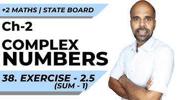 +2 | Ex - 2.5 Sum No. 1 | Complex Numbers | Class 12 | State Board | ram maths