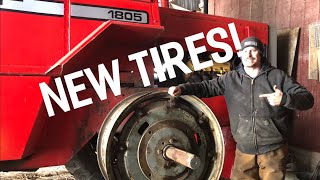 Changing tractor tires with NO experience!