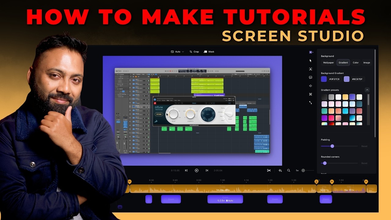 Make Pro Screen Recording Tutorials on Mac #screenstudio - YouTube
