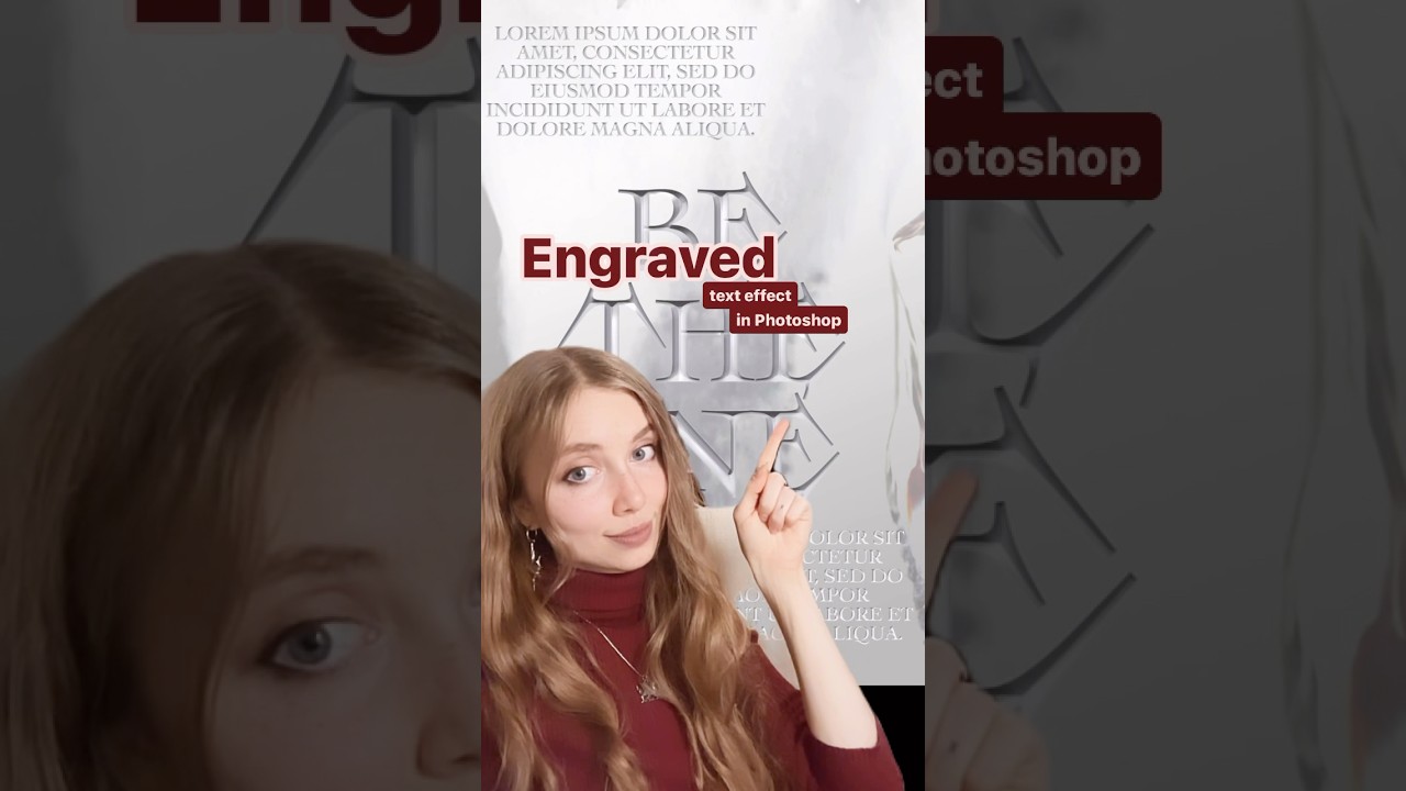 Engraved Text Effect In Adobe Photoshop 