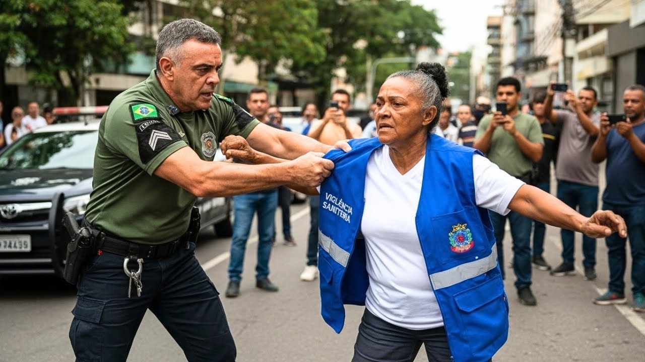 ACHOU CARNE PODRE E POLICIAL CORRRUPTO TORCEU SEU BRAÇO E PRENDEU — NÃO SABIA QUEM ERA SUA FILHA E..
