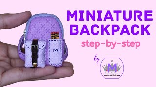 Miniature Backpack Tutorial - DIY Miniature Bag
