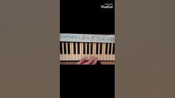 How To Play Modes On Piano - IONIAN ( Music Theory pt 1) #YoutubeShorts#shorts