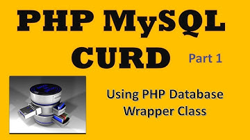 #1 PHP MySQLi CURD using MySQL Database Class