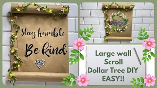 Large Wall Scroll Dollar Tree DIY EASY!! Content