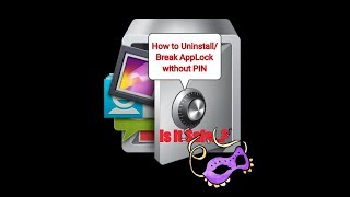 Uninstall AppLock Without PIN (How to break AppLock Application) screenshot 5