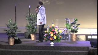 Pastor Gary Jackson preaching 