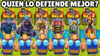 CUAL CARTA DEFIENDE MEJOR AL GIGANRE ELECTRICO? | OLIMPIADAS de CLASH ROYALE