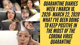 #COVID QUARANTINE DIARIES: WEEK 1