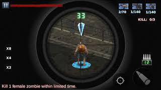 Zombie Sniper Evil Hunter Area 1 sniper mode Mission 1/5 screenshot 2