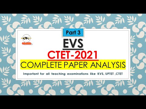 ||EVS Paper detailed Analysis||CTET 2021 PAPER 1 ANSWER KEY||