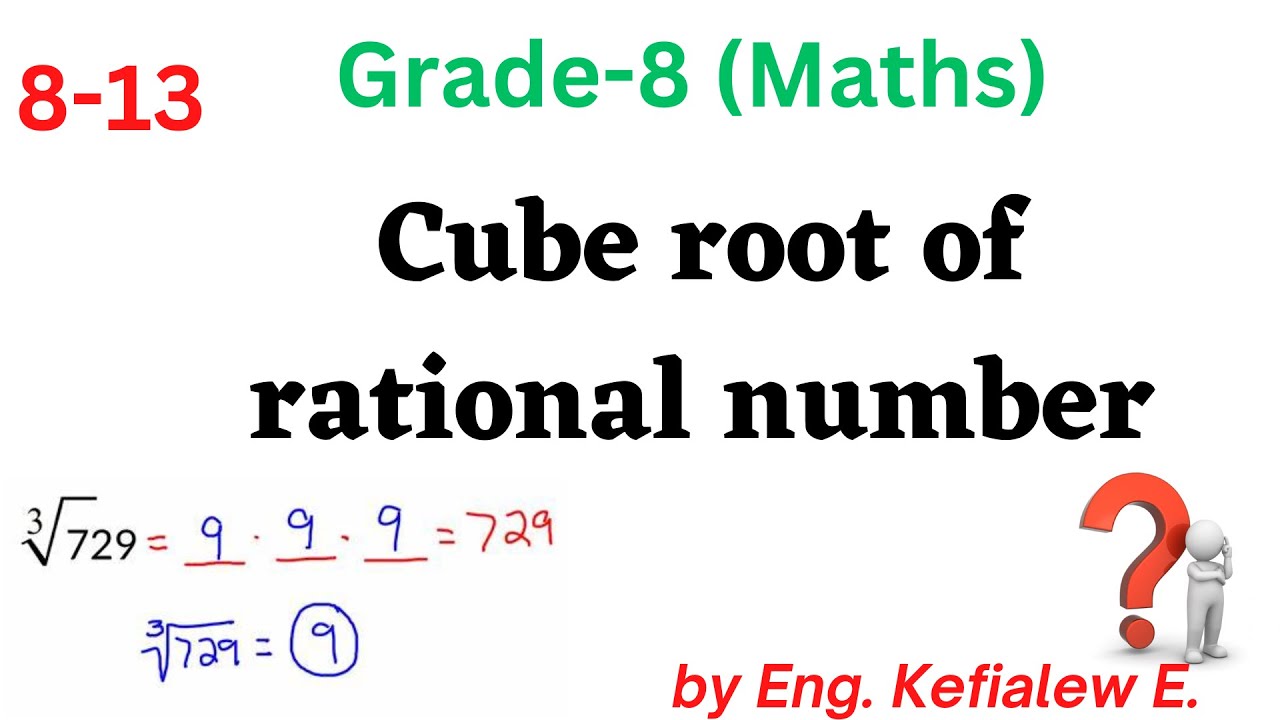 Rational Cubic Root 8-13 Cube root of a Rational Number - YouTube
