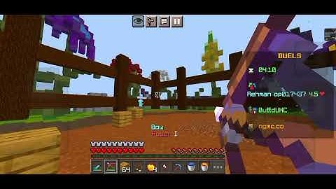 Playing PVPs in Minecraft server:- Nethergames IP:- play.nethergames.org #minecraft 