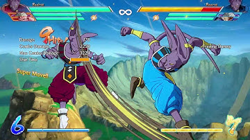Dragon Ball Fighter Z - Beerus Hard Knockdown Midscreen Setup
