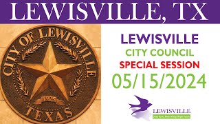 2024-5-15 (City Council) Special Session